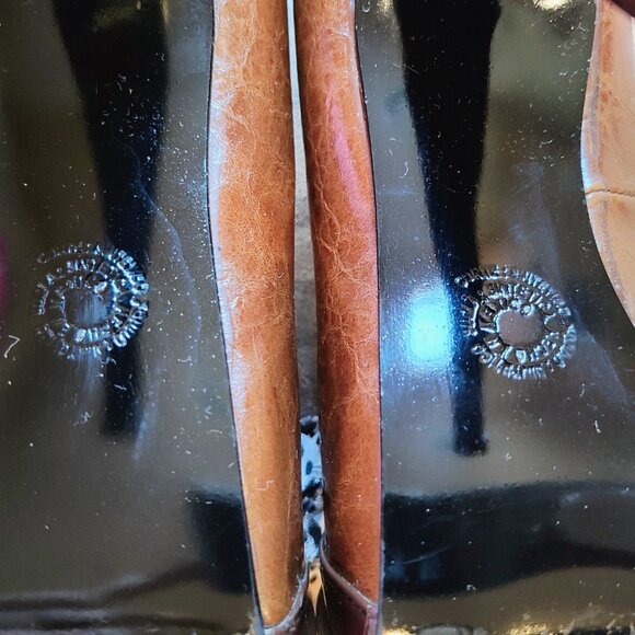 Grupo Vimoda Brown High Heels with Leopard Print Flowers, Size 6.5, Used - Picture 7 of 9